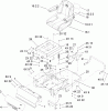 Toro 74603 (ZX440) - TimeCutter ZX440 Riding Mower, 2006 (260000001-260999999) Spareparts MAIN FRAME ASSEMBLY