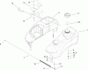 Toro 74603 (ZX440) - TimeCutter ZX440 Riding Mower, 2008 (280000001-280999999) Listas de piezas de repuesto y dibujos FUEL TANK AND CONTROL ASSEMBLY