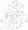 Toro 74603 (ZX440) - TimeCutter ZX440 Riding Mower, 2007 (270000001-270999999) Listas de piezas de repuesto y dibujos MAIN FRAME ASSEMBLY