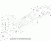 Toro 74621 (3200) - TimeCutter SS 3200 Riding Mower, 2012 (SN 312000001-312999999) Listas de piezas de repuesto y dibujos FRAME, FRONT AXLE AND CASTER WHEEL ASSEMBLY