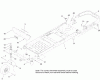Toro 74623 (4200) - TimeCutter SS 4200 Riding Mower, 2012 (SN 312000001-312999999) Listas de piezas de repuesto y dibujos FRAME, FRONT AXLE AND CASTER WHEEL ASSEMBLY