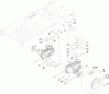 Toro 74623 (4200) - TimeCutter SS 4200 Riding Mower, 2012 (SN 312000001-312999999) Listas de piezas de repuesto y dibujos HYDRO TRANSAXLE DRIVE AND REAR WHEEL ASSEMBLY