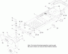 Toro 74625 (4235) - TimeCutter SS 4235 Riding Mower, 2011 (311000001-311999999) Listas de piezas de repuesto y dibujos FRAME, FRONT AXLE AND CASTER WHEEL ASSEMBLY
