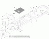Toro 74640 (4260) - TimeCutter MX 4260 Riding Mower, 2012 (SN 312000001-312999999) Listas de piezas de repuesto y dibujos FRAME, FRONT AXLE AND CASTER WHEEL ASSEMBLY