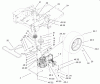 Toro 74701 (Z17-52) - Z17-52 TimeCutter Z Riding Mower, 2001 (210000001-210999999) Listas de piezas de repuesto y dibujos HYDRO AND BELT DRIVE ASSEMBLY
