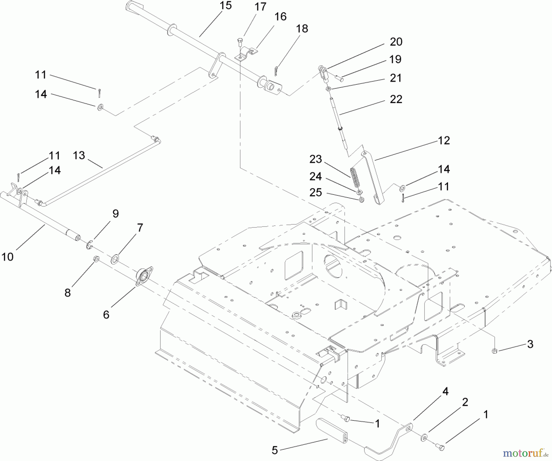  Toro Neu Mowers, Zero-Turn 74704 (ZX480) - Toro TimeCutter ZX480 Riding Mower, 2005 (250000001-250999999) PARKING BRAKE ASSEMBLY