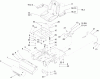 Toro 74704 (ZX480) - TimeCutter ZX480 Riding Mower, 2005 (250000001-250999999) Listas de piezas de repuesto y dibujos SEAT AND REAR FRAME ASSEMBLY