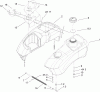 Toro 74704 (ZX480) - TimeCutter ZX480 Riding Mower, 2006 (260000001-260999999) Listas de piezas de repuesto y dibujos FUEL TANK AND CONTROL POD ASSEMBLY