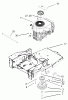 Toro 74801 (18-52ZX) - 18-52ZX TimeCutter ZX Riding Mower, 2003 (230000001-230999999) Listas de piezas de repuesto y dibujos ENGINE AND CLUTCH ASSEMBLY