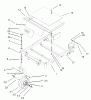 Toro 74801 (18-52ZX) - 18-52ZX TimeCutter ZX Riding Mower, 2003 (230000001-230999999) Listas de piezas de repuesto y dibujos FRONT FRAME ASSEMBLY