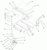 Toro 74801 (Z18-52) - Z18-52 TimeCutter Z Riding Mower, 2002 (220000001-220999999) Listas de piezas de repuesto y dibujos FRONT FRAME ASSEMBLY
