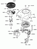 Toro 74802 (19-52ZX) - 19-52ZX TimeCutter ZX Riding Mower, 2004 (240000001-240000158) Listas de piezas de repuesto y dibujos COOLING EQUIPMENT ASSEMBLY KAWASAKI FH580V-AS13