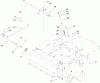 Toro 74806 (ZX525) - TimeCutter ZX525 Riding Mower, 2005 (250000001-250999999) Listas de piezas de repuesto y dibujos PARKING BRAKE ASSEMBLY