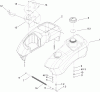 Toro 74806 (ZX525) - TimeCutter ZX525 Riding Mower, 2006 (260000001-260999999) Listas de piezas de repuesto y dibujos FUEL TANK AND CONTROL POD ASSEMBLY