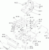 Toro 74806 (ZX525) - TimeCutter ZX525 Riding Mower, 2006 (260000001-260999999) Spareparts MAIN FRAME ASSEMBLY