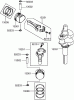 Toro 74806 (ZX525) - TimeCutter ZX525 Riding Mower, 2006 (260000001-260999999) Listas de piezas de repuesto y dibujos PISTON AND CRANKSHAFT ASSEMBLY KAWASAKI FH580V-CS13-R