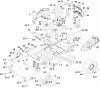 Toro 74818 (Z5200) - TITAN Z5200 Zero-Turn-Radius Riding Mower, 2008 (280000001-280999999) Listas de piezas de repuesto y dibujos FRAME ASSEMBLY