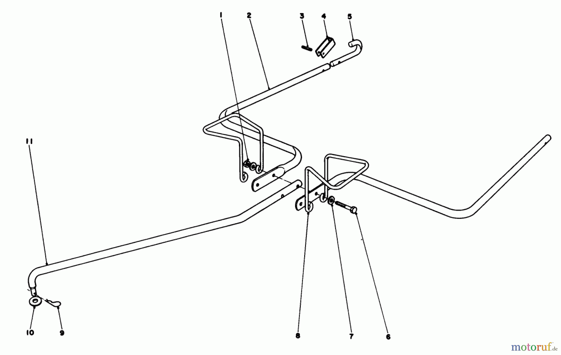 Toro Neu Blowers/Vacuums/Chippers/Shredders 62912 - Toro 5 hp Lawn Vacuum, 1978 (8000001-8999999) HITCH KIT (MODEL 59087)