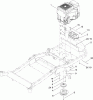 Toro 74830 (ZX4800) - TITAN ZX4800 Zero-Turn-Radius Riding Mower, 2010 (310000001-310999999) Listas de piezas de repuesto y dibujos ENGINE, MUFFLER AND CLUTCH ASSEMBLY