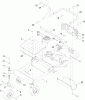 Toro 74843 (ZX6020) - TITAN ZX6020 Zero-Turn-Radius Riding Mower, 2012 (SN 312000001-312999999) Listas de piezas de repuesto y dibujos MAIN FRAME AND CASTER WHEEL ASSEMBLY