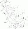 Toro 74914 (ZX5400) - TITAN ZX5400 Zero-Turn-Radius Riding Mower, 2009 (290000001-290999999) Pièces détachées 54 INCH DECK ASSEMBLY