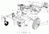 Toro 62912 - 5 hp Lawn Vacuum, 1982 (2000001-2999999) Listas de piezas de repuesto y dibujos ENGINE AND BASE ASSEMBLY (MODEL 62923)