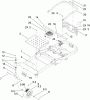 Toro 74914 (ZX5400) - TITAN ZX5400 Zero-Turn-Radius Riding Mower, 2009 (290000001-290999999) Listas de piezas de repuesto y dibujos MAIN FRAME AND FRONT CASTER WHEEL ASSEMBLY