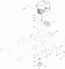 Toro 74924 (ZX5420) - TITAN ZX5420 Zero-Turn-Radius Riding Mower, 2011 (311000001-311999999) Listas de piezas de repuesto y dibujos ENGINE, MUFFLER AND CLUTCH ASSEMBLY