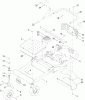 Toro 74924 (ZX5420) - TITAN ZX5420 Zero-Turn-Radius Riding Mower, 2012 (SN 312000001-312999999) Listas de piezas de repuesto y dibujos MAIN FRAME AND CASTER WHEEL ASSEMBLY
