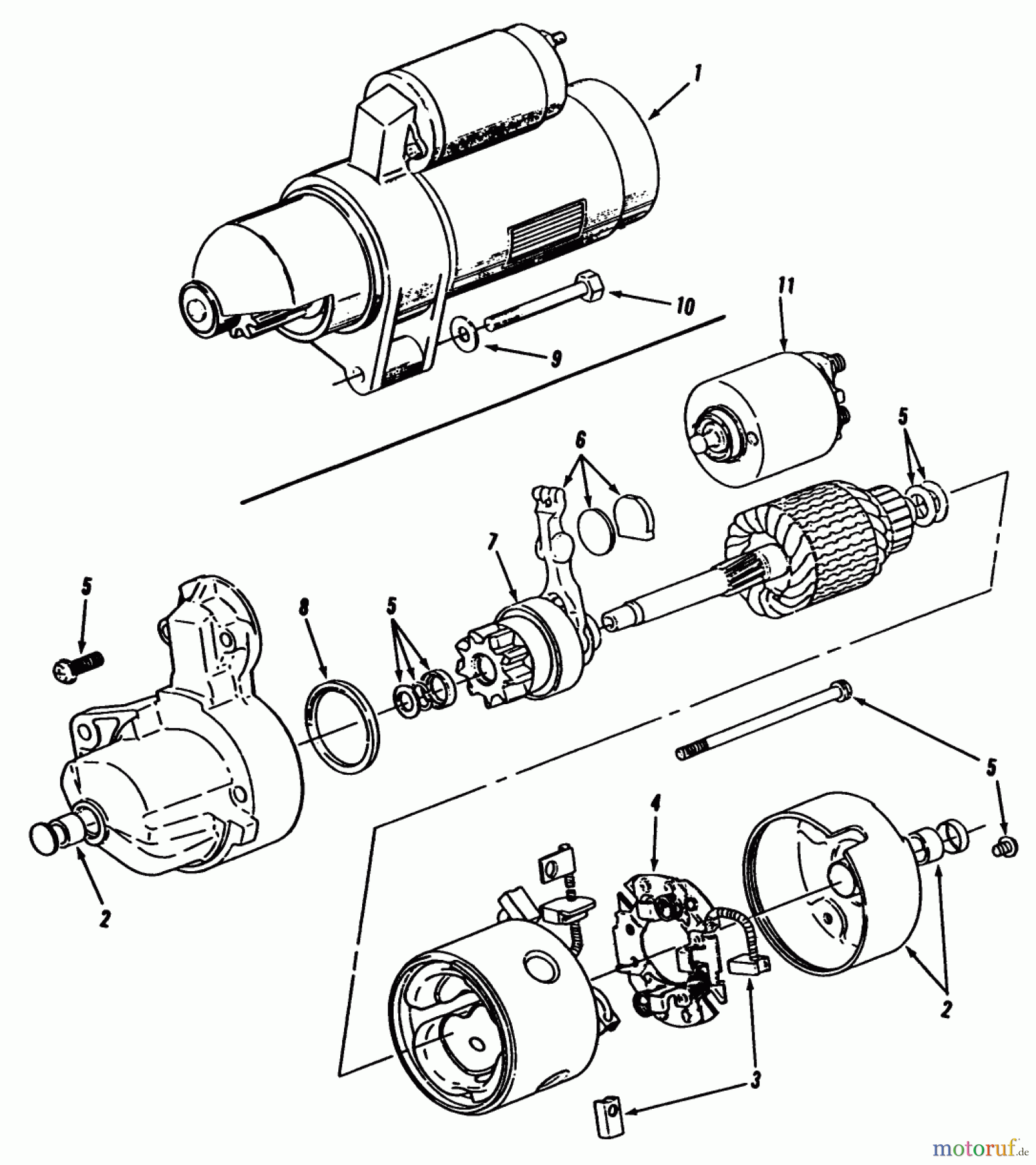  Toro Neu Mowers, Zero-Turn Y1-12OE01 (612-Z) - Toro 612-Z Tractor, 1990 STARTER-616-Z