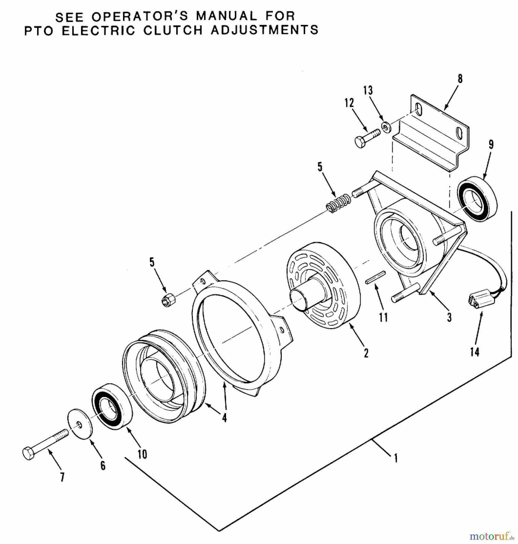  Toro Neu Mowers, Zero-Turn Z1-24OE01 (724-Z) - Toro 724-Z Tractor, 1988 SECTION 7-PTO ELECTRIC CLUTCH