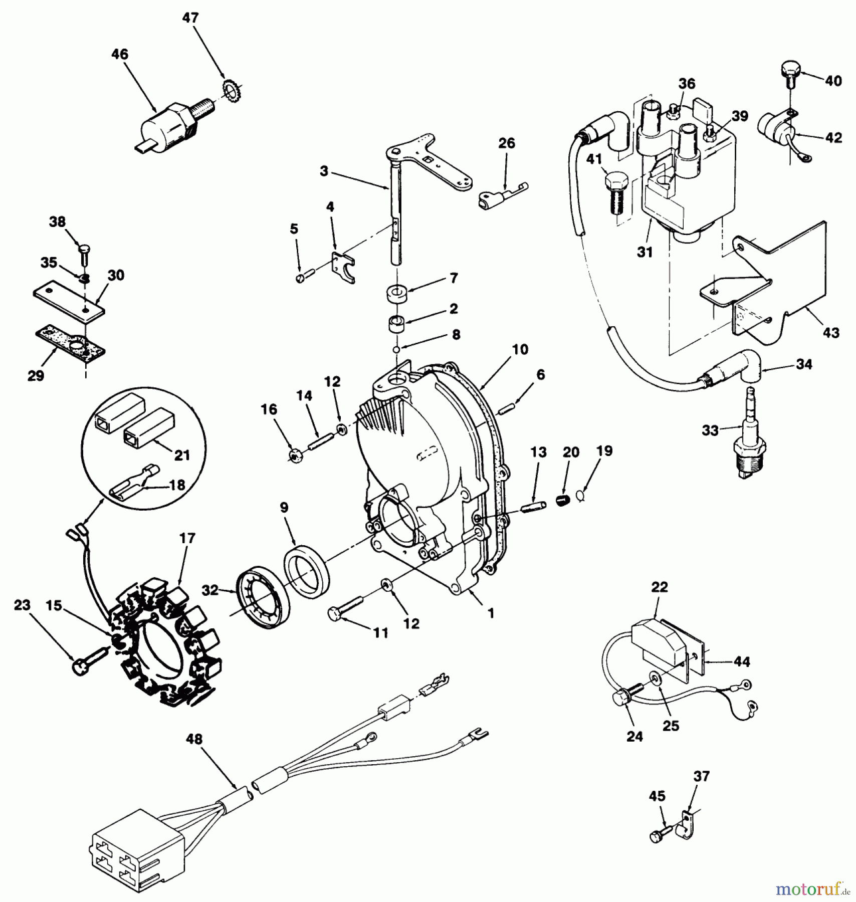  Toro Neu Mowers, Zero-Turn Z1-24OE04 (724-Z) - Toro 724-Z Tractor, 1991 (1000001-1999999) GEARCASE AND IGNITION CONTROLS