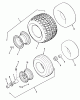 Toro Z1-24OE05 (724-Z) - 724-Z Tractor, 1992 (2000001-2999999) Ersatzteile WHEELS AND TIRES