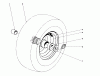 Toro 31995 (1032) - 1032 Snowthrower, 1976 (6000001-6999999) Ersatzteile WHEEL ASSEMBLY