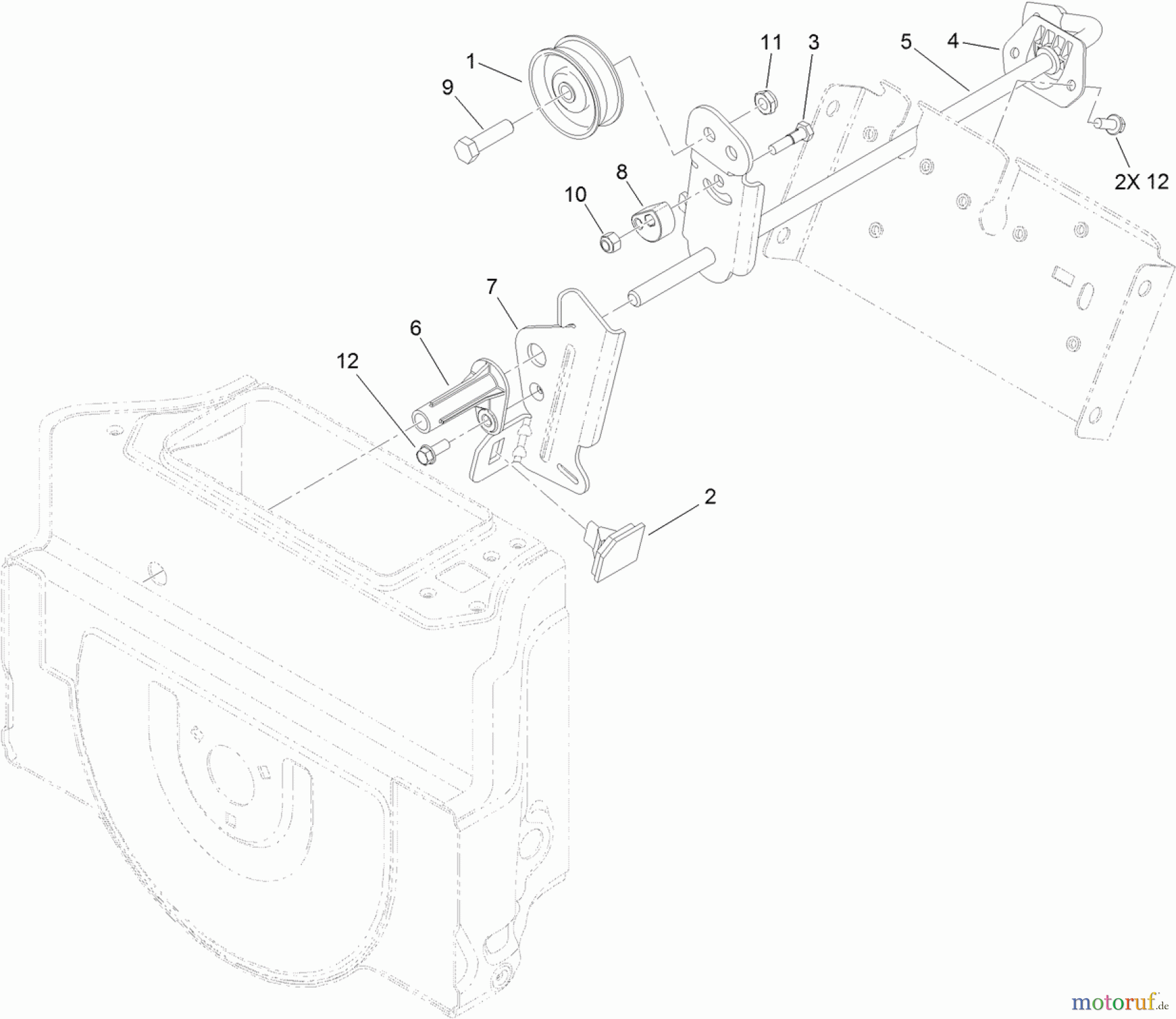  Toro Neu Snow Blowers/Snow Throwers Seite 1 37770 - Toro Power Max 724 OE Snowthrower, 2013 (SN 313000001-313999999) IMPELLER DRIVE ASSEMBLY