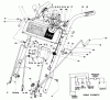 Toro 38080 (824) - 824 Snowthrower, 1985 (5000001-5999999) Ersatzteile HANDLE ASSEMBLY