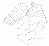 Toro 38084 (824XL) - 824XL Power Throw Snowthrower, 1997 (7900001-7999999) Listas de piezas de repuesto y dibujos ENGINE AND FRAME ASSEMBLY