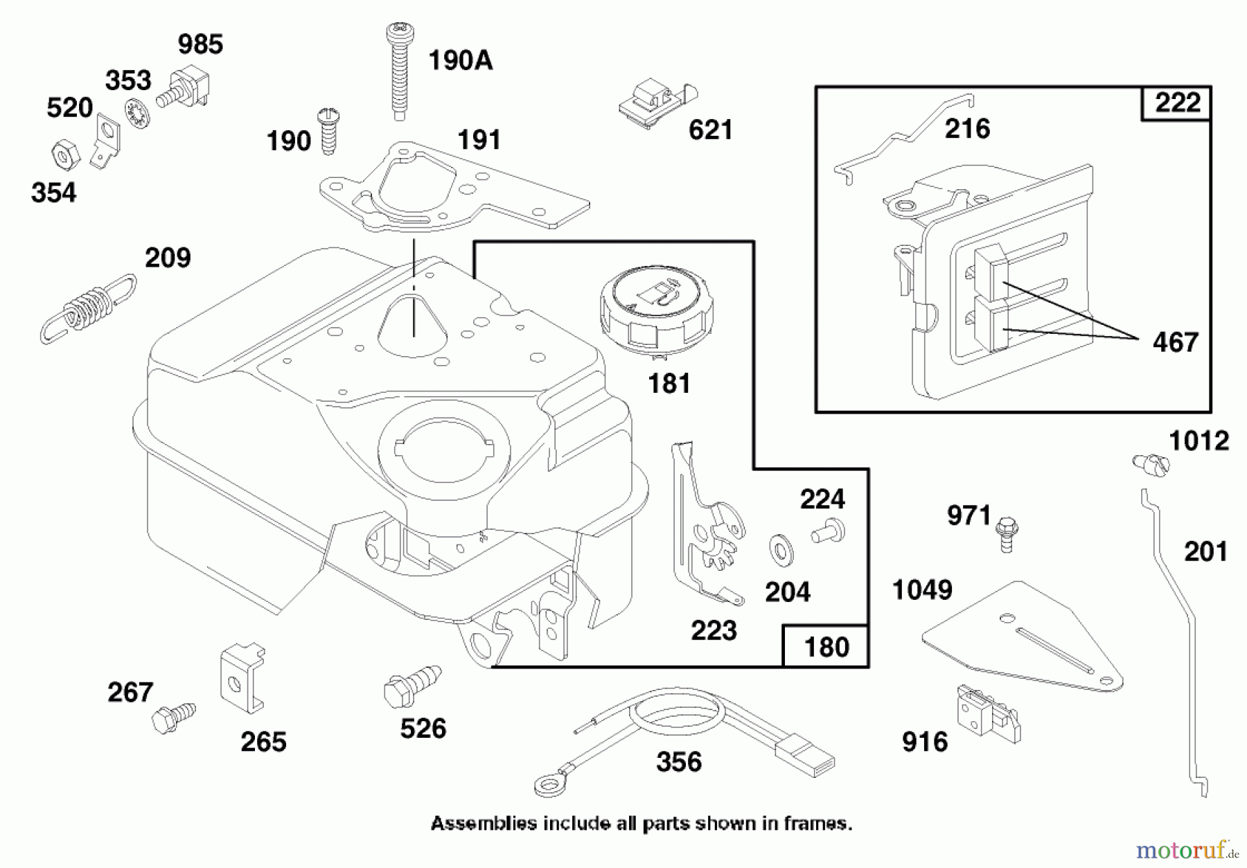  Toro Neu Blowers/Vacuums/Chippers/Shredders 62924 - Toro 5 hp Lawn Vacuum, 1998 (8900001-8999999) ENGINE BRIGGS & STRATTON MODEL 135202-0263-01 #4