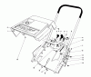 Toro 38165 (S-620) - S-620 Snowthrower, 1987 (7000001-7999999) Ersatzteile SHROUD & HANDLE ASSEMBLY