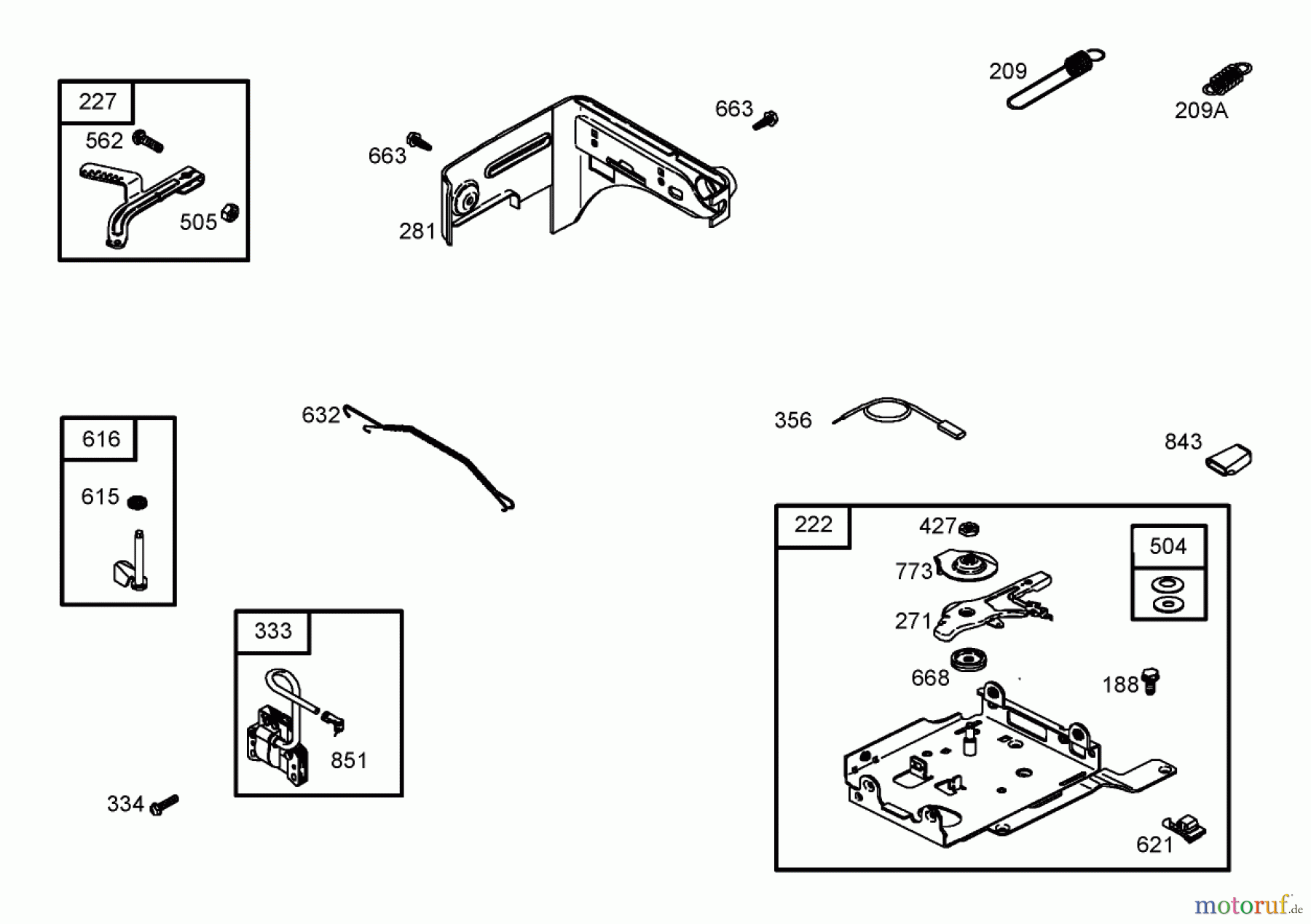  Toro Neu Blowers/Vacuums/Chippers/Shredders 62925 - Toro 206cc OHV Vacuum Blower, 2006 (260000001-260999999) GOVERNOR ASSEMBLY BRIGGS AND STRATTON 126302-0245-E1