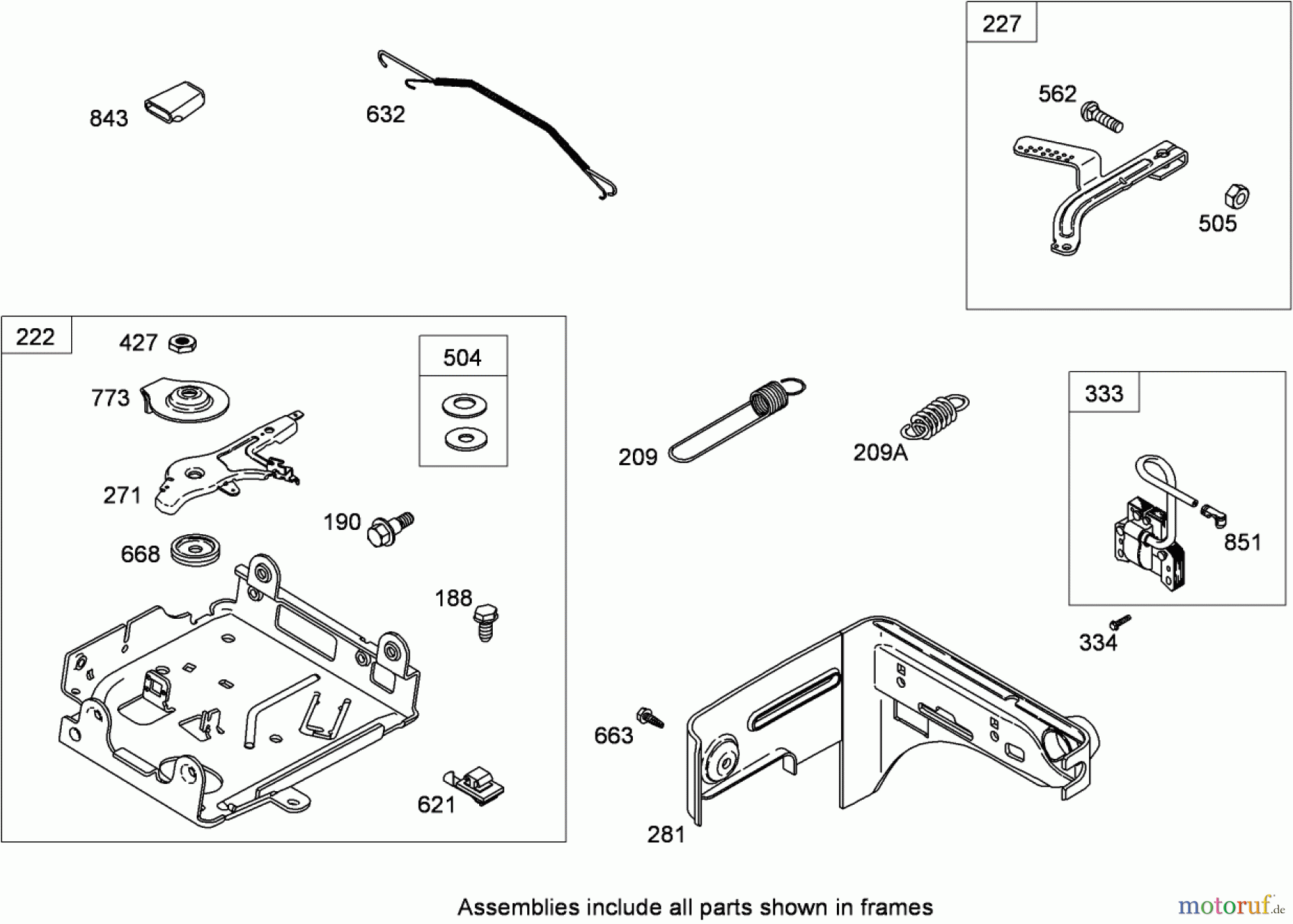  Toro Neu Blowers/Vacuums/Chippers/Shredders 62925 - Toro 206cc OHV Vacuum Blower, 2008 (280000001-280999999) GOVERNOR ASSEMBLY BRIGGS AND STRATTON 126302-0321-B8