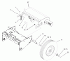 Toro 62925 - 5.5 hp Lawn Vacuum, 2002 (220000001-220999999) Listas de piezas de repuesto y dibujos TRACTION AND WHEEL ASSEMBLY