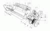 Toro 38232 (S-200) - S-200 Snowthrower, 1981 (1000001-1999999) Ersatzteile LOWER MAIN FRAME ASSEMBLY