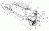 Toro 38235 (S-200) - S-200 Snowthrower, 1983 (3000001-3999999) Ersatzteile LOWER MAIN FRAME ASSEMBLY