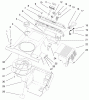 Toro 38414 (2400) - CCR 2400 Snowthrower, 1999 (9900001-9999999) Ersatzteile SHROUD ASSEMBLY