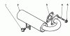 Toro 58410 - 2 hp Edger, 1986 (6000001-6999999) Ersatzteile MUFFLER ASSEMBLY