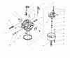 Toro 38543 (824) - 824 Power Shift Snowthrower, 1998 (8900001-8999999) Ersatzteile CARBURETOR TECUMSEH #640052