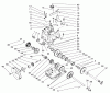 Toro 38591 (1232) - 1232 Power Shift Snowthrower, 1997 (7900001-7999999) Ersatzteile TRANSMISSION ASSEMBLY NO. 66-8030