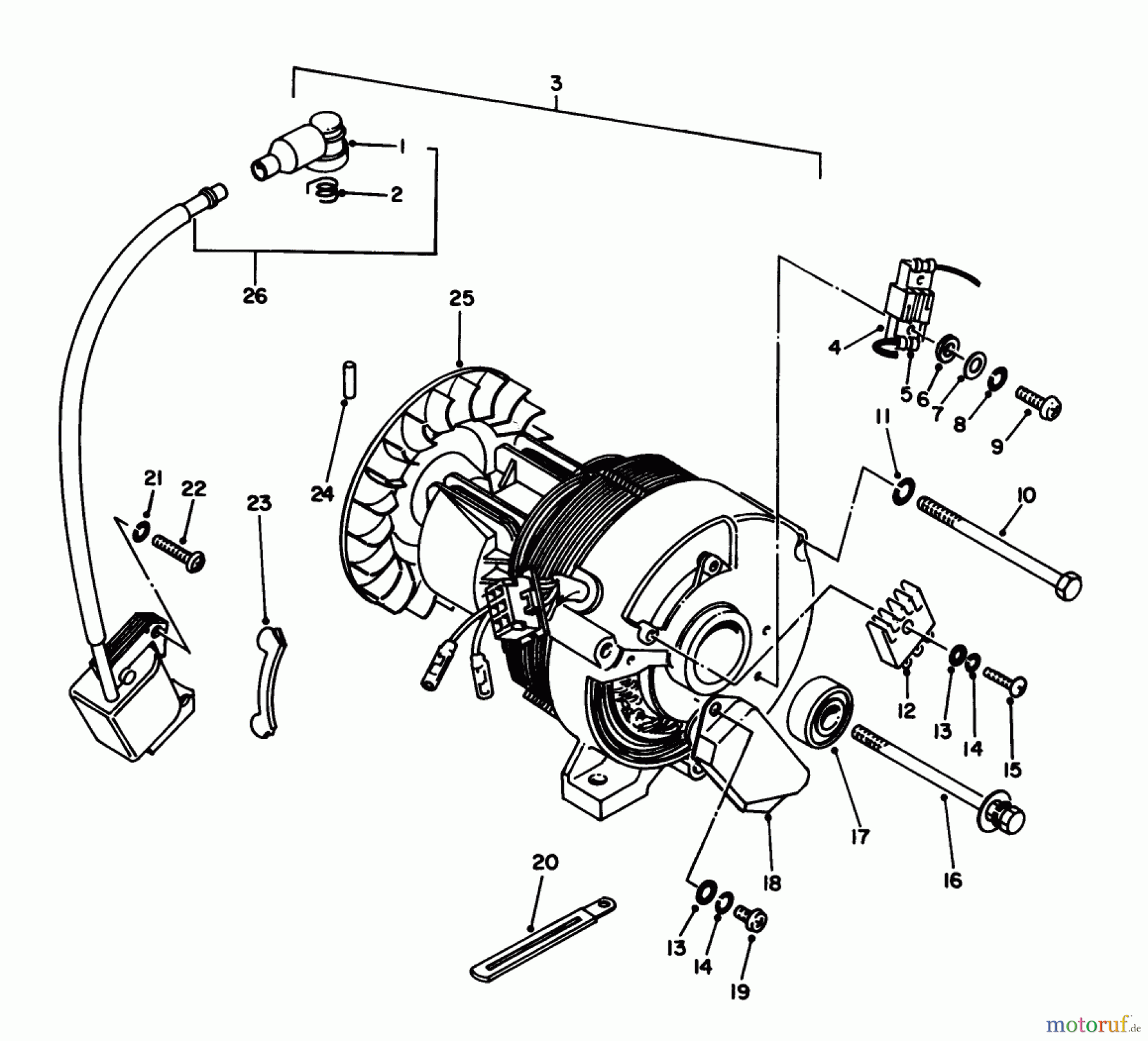  Toro Neu Generators 62005 (T500) - Toro Generator, T500, 1985 (5000001-5999999) GENERATOR ASSEMBLY