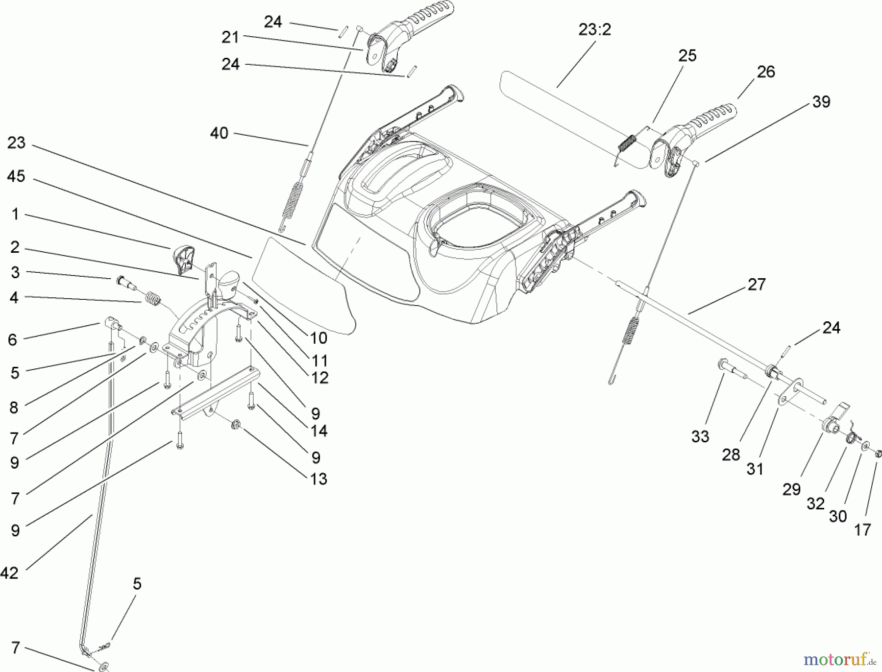  Toro Neu Snow Blowers/Snow Throwers Seite 2 38635 (828 LE) - Toro Power Max 828 LE Snowthrower, 2006 (260000001-260999999) CONTROL PANEL ASSEMBLY